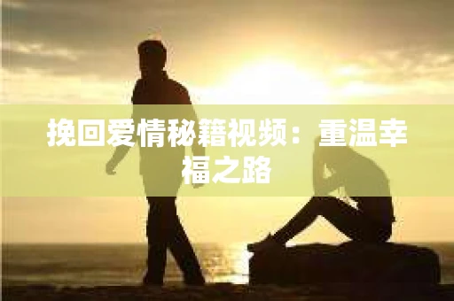 挽回爱情秘籍视频：重温幸福之路