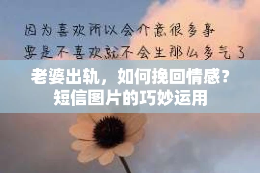 老婆出轨，如何挽回情感？短信图片的巧妙运用