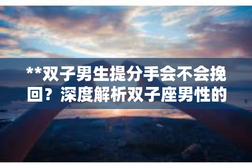 **双子男生提分手会不会挽回？深度解析双子座男性的情感决策**
