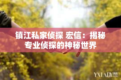 镇江私家侦探 宏信：揭秘专业侦探的神秘世界