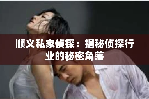 顺义私家侦探：揭秘侦探行业的秘密角落