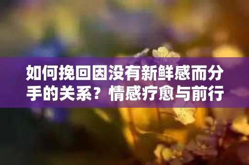 如何挽回因没有新鲜感而分手的关系?情感疗愈与前行计划 如何挽回因没有新鲜感而分手的关系?情感疗愈与前行计划