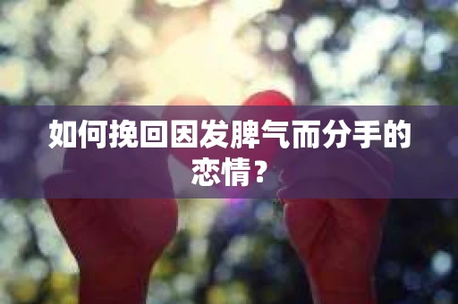 如何挽回因发脾气而分手的恋情? 如何挽回因发脾气而分手的恋情?