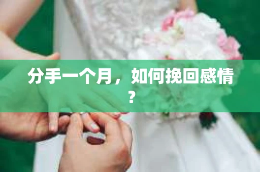 分手一个月，如何挽回感情？