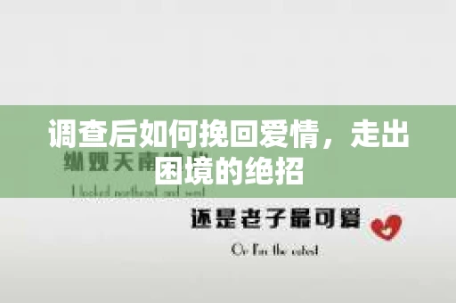 调查后如何挽回爱情,走出困境的绝招 调查后如何挽回爱情,走出困境的绝招