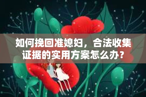 如何挽回准媳妇，合法收集证据的实用方案怎么办？